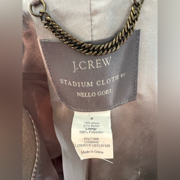 J. Crew Stadium Cloth Cocoon Coat - Camel - Size 0 - Picture 4 of 4